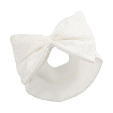 HB102-W: White BA Headband w/Bow